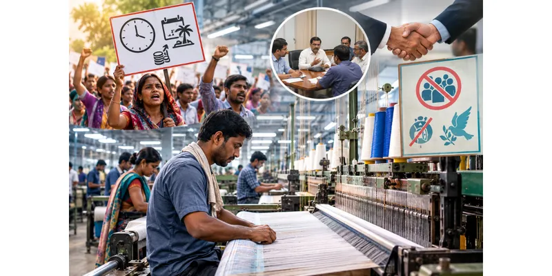 Labour Dispute Spreads to Surat Weaving Units as Workers Raise Wage and Work-Hour Demands